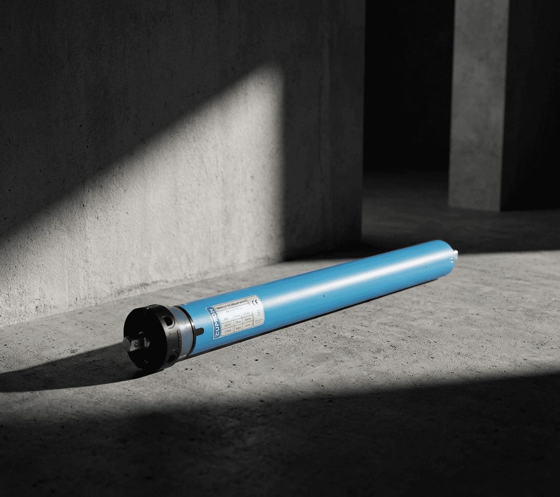 Tubular motor in an architectural setting