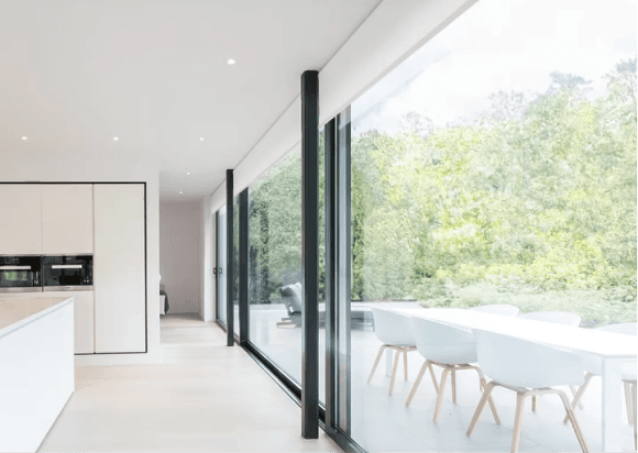 Bright living room with smart automation